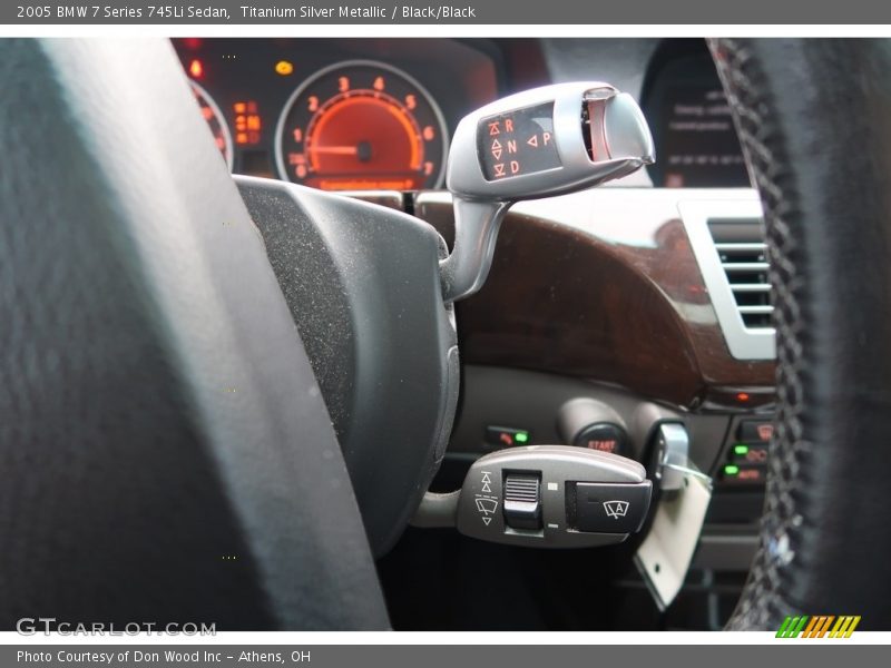 Titanium Silver Metallic / Black/Black 2005 BMW 7 Series 745Li Sedan