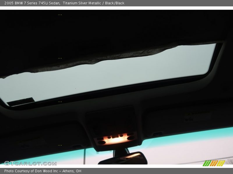 Titanium Silver Metallic / Black/Black 2005 BMW 7 Series 745Li Sedan