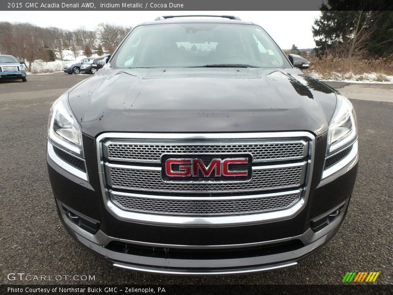 Iridium Metallic / Cocoa Dune 2015 GMC Acadia Denali AWD