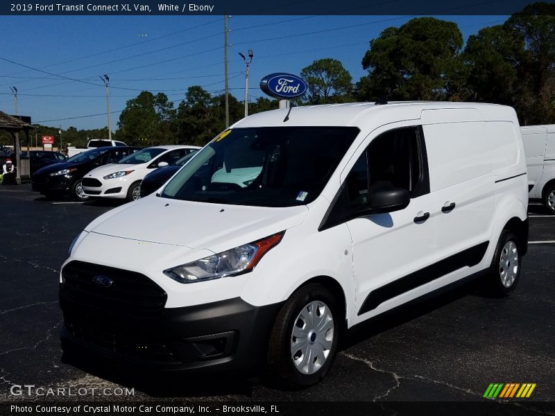 White / Ebony 2019 Ford Transit Connect XL Van