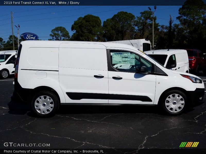 White / Ebony 2019 Ford Transit Connect XL Van