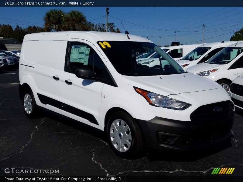 White / Ebony 2019 Ford Transit Connect XL Van