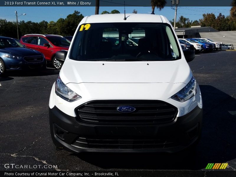 White / Ebony 2019 Ford Transit Connect XL Van