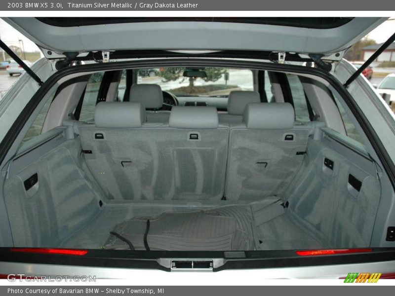 Titanium Silver Metallic / Gray Dakota Leather 2003 BMW X5 3.0i