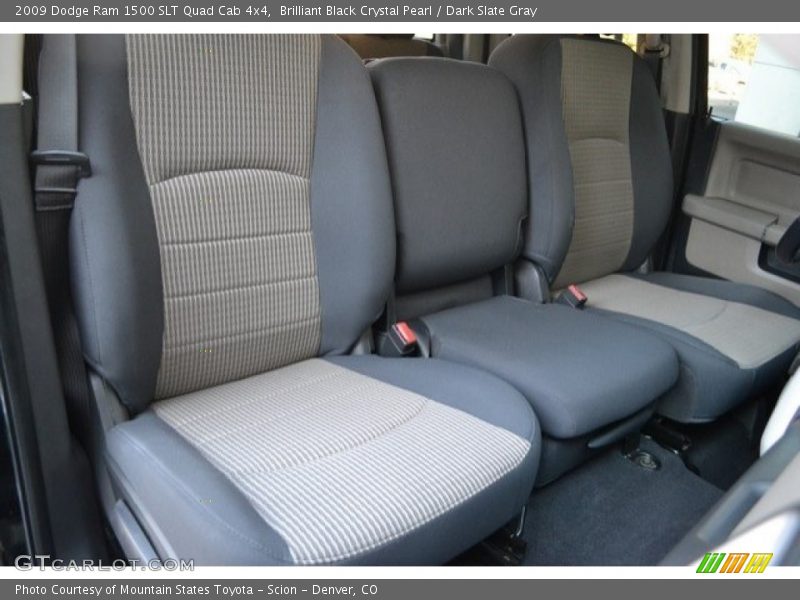 Brilliant Black Crystal Pearl / Dark Slate Gray 2009 Dodge Ram 1500 SLT Quad Cab 4x4