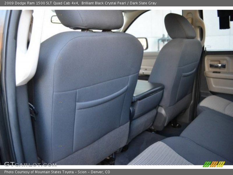 Brilliant Black Crystal Pearl / Dark Slate Gray 2009 Dodge Ram 1500 SLT Quad Cab 4x4