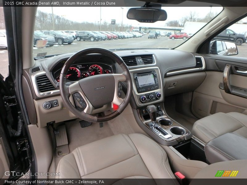 Iridium Metallic / Cocoa Dune 2015 GMC Acadia Denali AWD