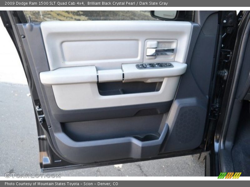 Brilliant Black Crystal Pearl / Dark Slate Gray 2009 Dodge Ram 1500 SLT Quad Cab 4x4