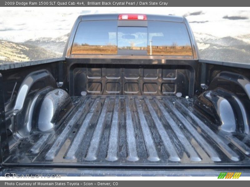 Brilliant Black Crystal Pearl / Dark Slate Gray 2009 Dodge Ram 1500 SLT Quad Cab 4x4