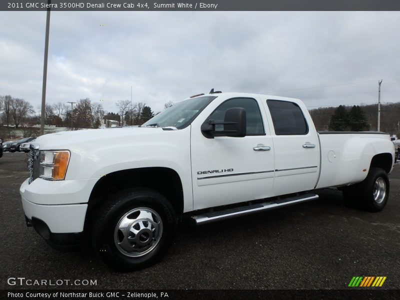 Summit White / Ebony 2011 GMC Sierra 3500HD Denali Crew Cab 4x4