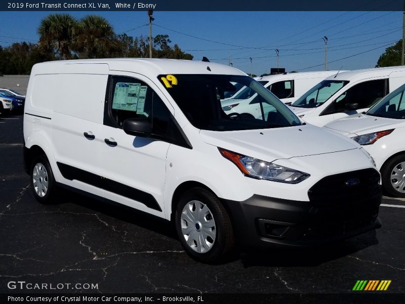 White / Ebony 2019 Ford Transit Connect XL Van