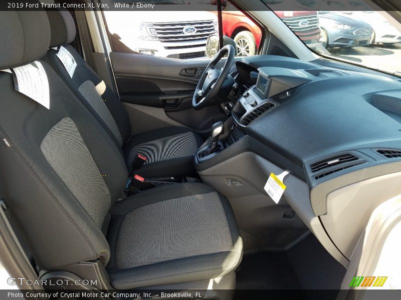 White / Ebony 2019 Ford Transit Connect XL Van