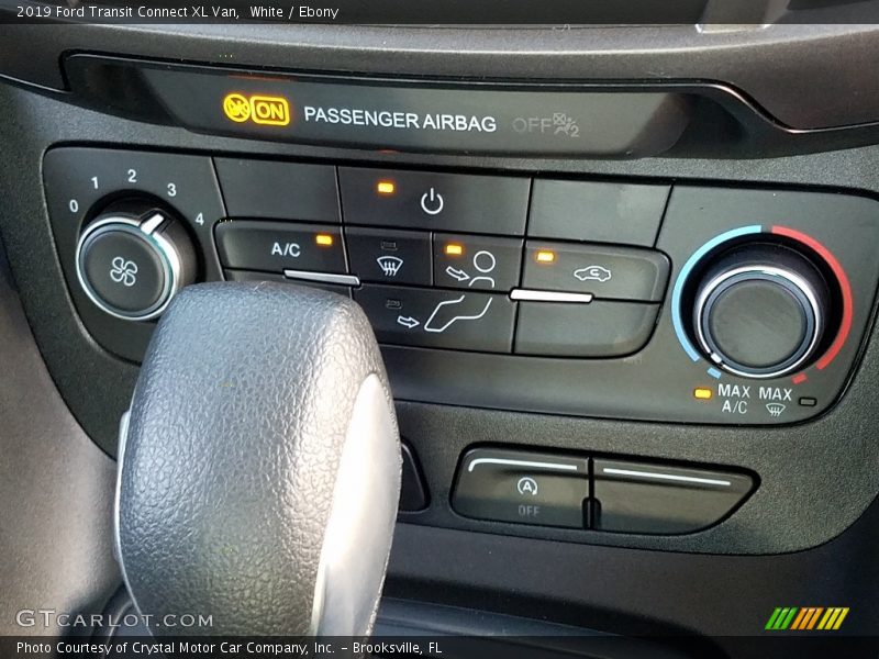 White / Ebony 2019 Ford Transit Connect XL Van