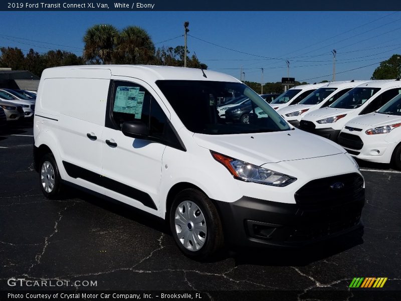 White / Ebony 2019 Ford Transit Connect XL Van
