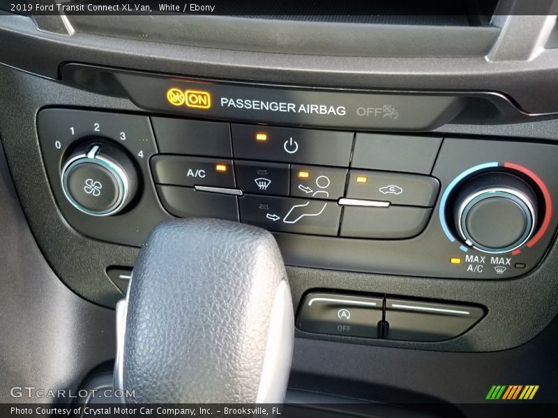 White / Ebony 2019 Ford Transit Connect XL Van