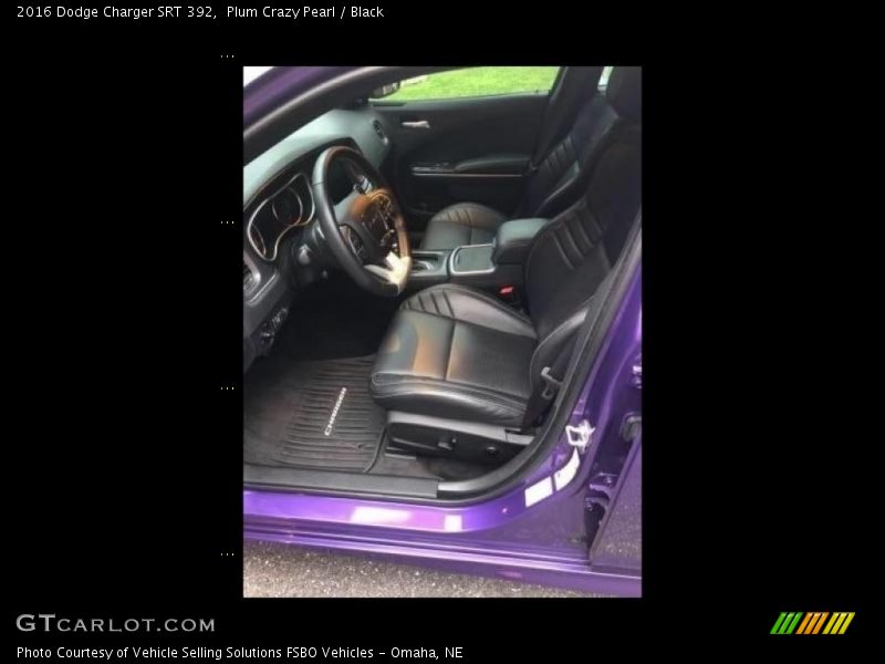 Plum Crazy Pearl / Black 2016 Dodge Charger SRT 392