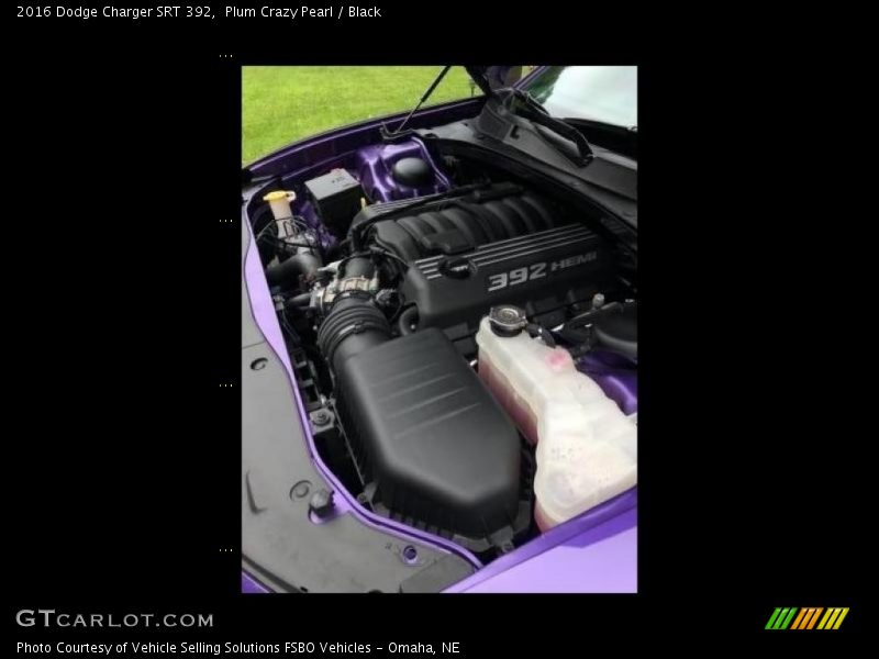 Plum Crazy Pearl / Black 2016 Dodge Charger SRT 392