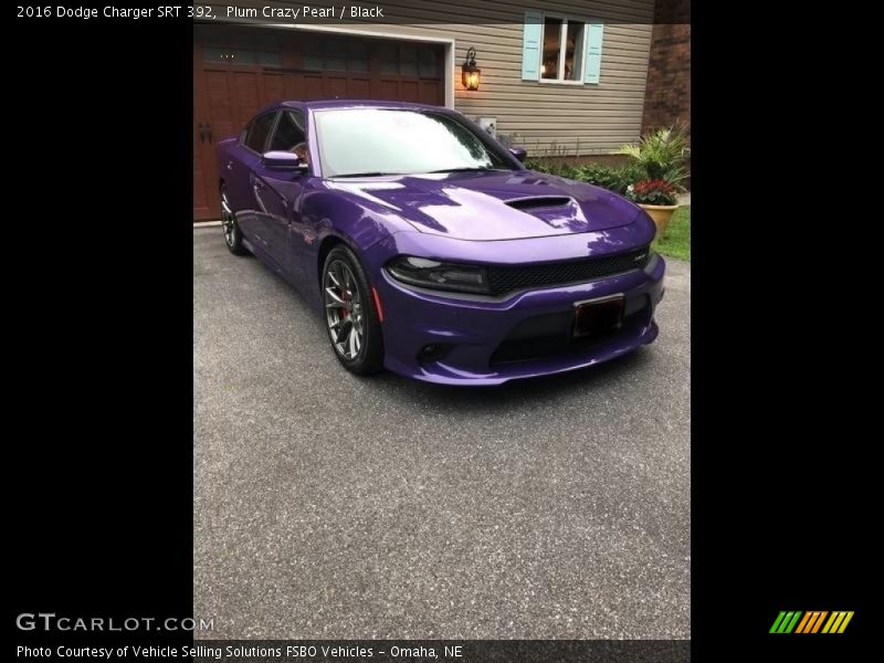 Plum Crazy Pearl / Black 2016 Dodge Charger SRT 392