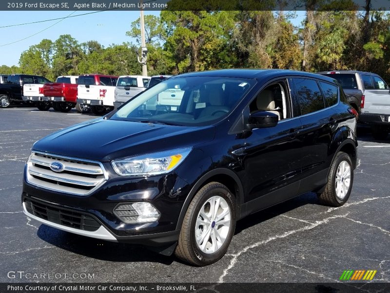 Agate Black / Medium Light Stone 2019 Ford Escape SE