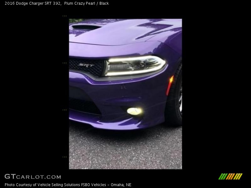 Plum Crazy Pearl / Black 2016 Dodge Charger SRT 392