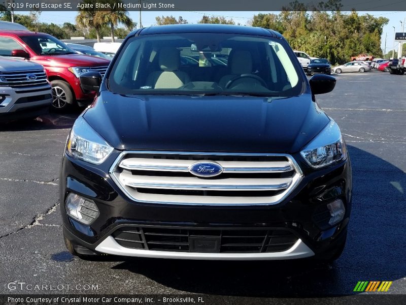 Agate Black / Medium Light Stone 2019 Ford Escape SE