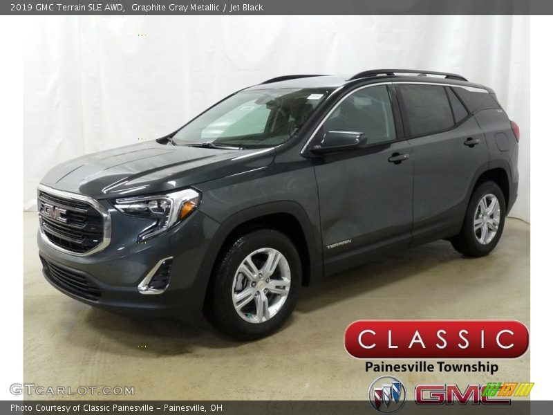 Graphite Gray Metallic / Jet Black 2019 GMC Terrain SLE AWD