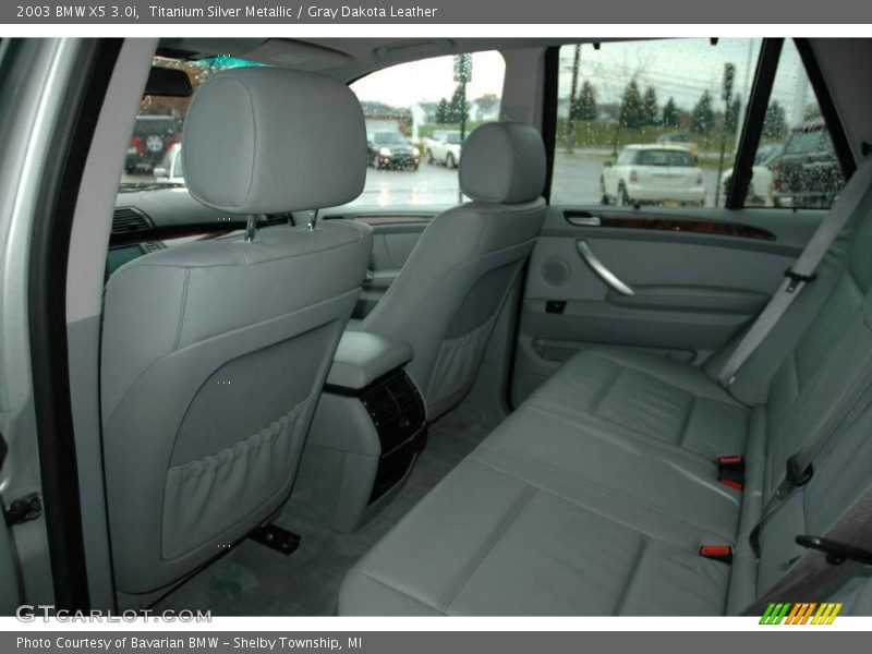 Titanium Silver Metallic / Gray Dakota Leather 2003 BMW X5 3.0i