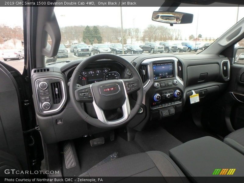  2019 Sierra 1500 Elevation Double Cab 4WD Jet Black Interior