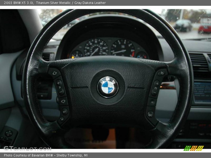 Titanium Silver Metallic / Gray Dakota Leather 2003 BMW X5 3.0i