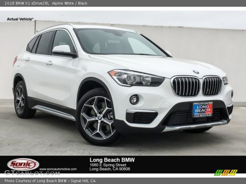 Alpine White / Black 2018 BMW X1 sDrive28i