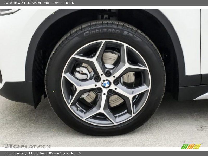 Alpine White / Black 2018 BMW X1 sDrive28i