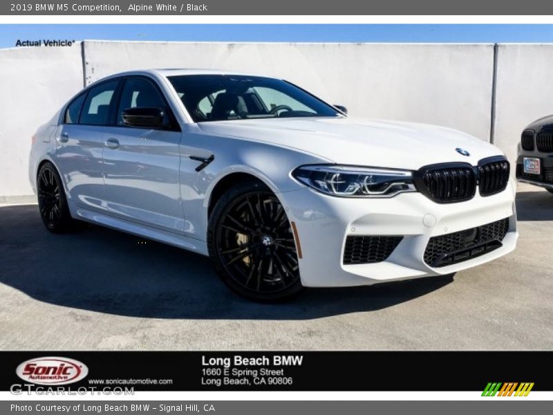 Alpine White / Black 2019 BMW M5 Competition