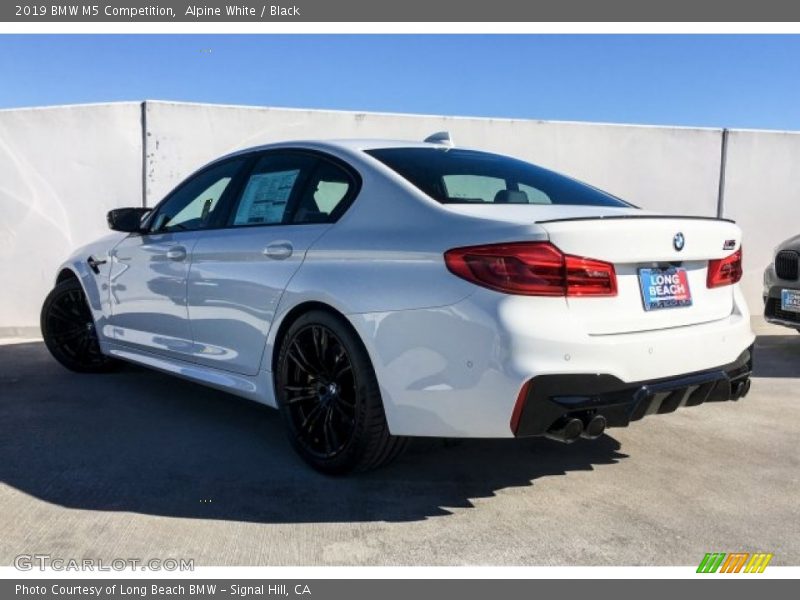 Alpine White / Black 2019 BMW M5 Competition