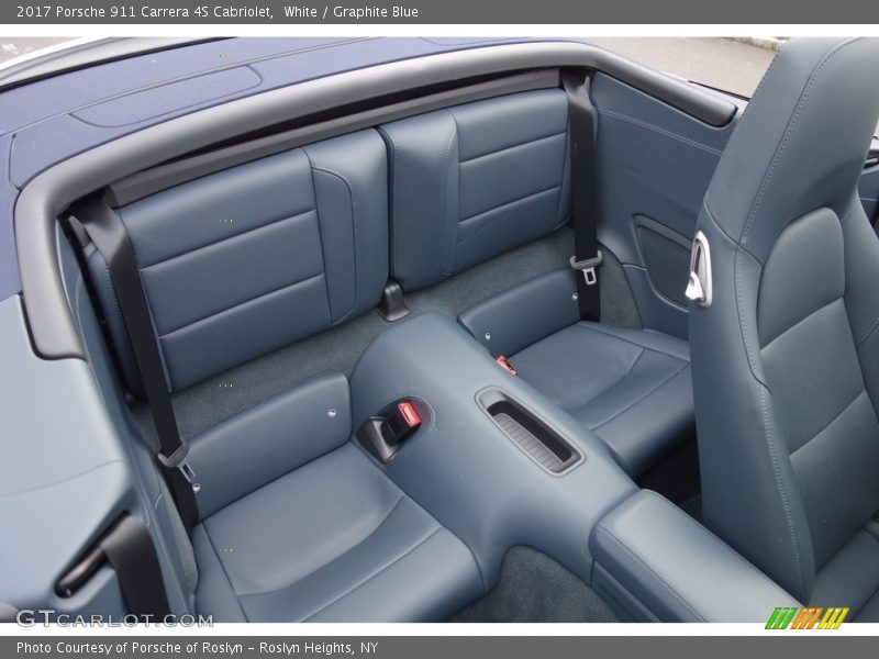 White / Graphite Blue 2017 Porsche 911 Carrera 4S Cabriolet