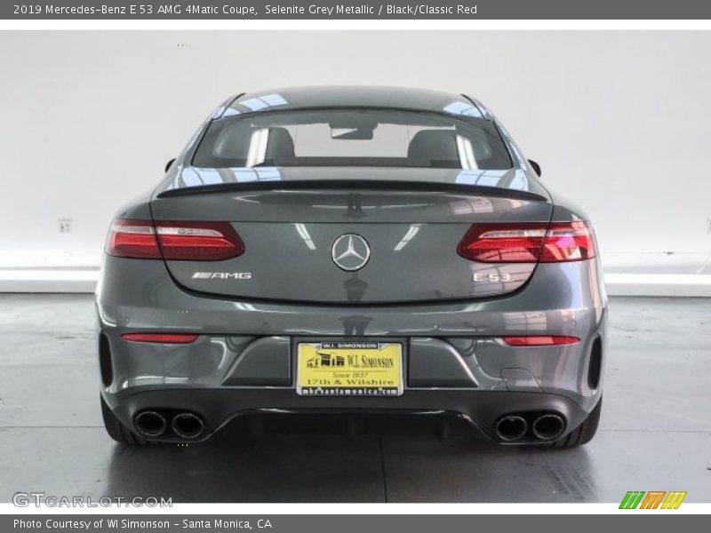 Selenite Grey Metallic / Black/Classic Red 2019 Mercedes-Benz E 53 AMG 4Matic Coupe