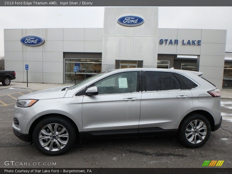 Ingot Silver / Ebony 2019 Ford Edge Titanium AWD