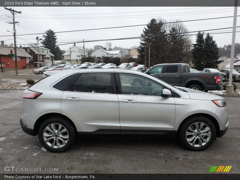 Ingot Silver / Ebony 2019 Ford Edge Titanium AWD