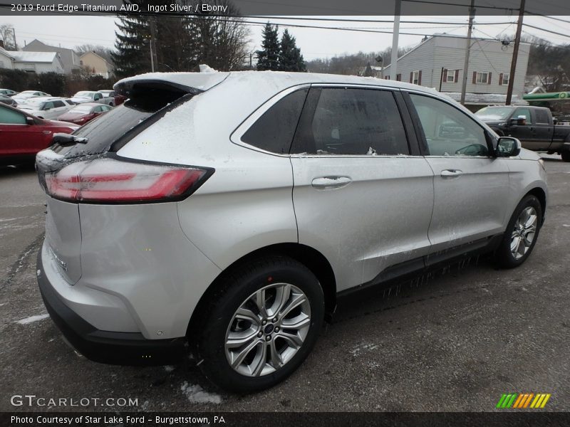 Ingot Silver / Ebony 2019 Ford Edge Titanium AWD