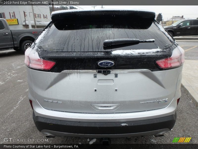 Ingot Silver / Ebony 2019 Ford Edge Titanium AWD