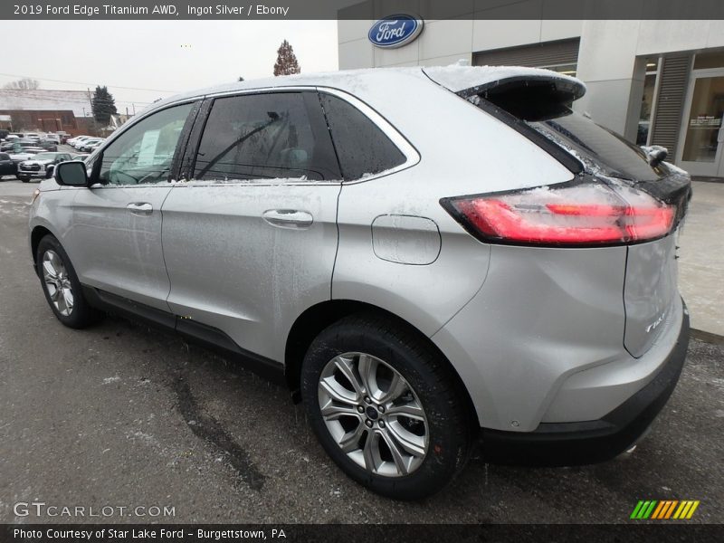 Ingot Silver / Ebony 2019 Ford Edge Titanium AWD