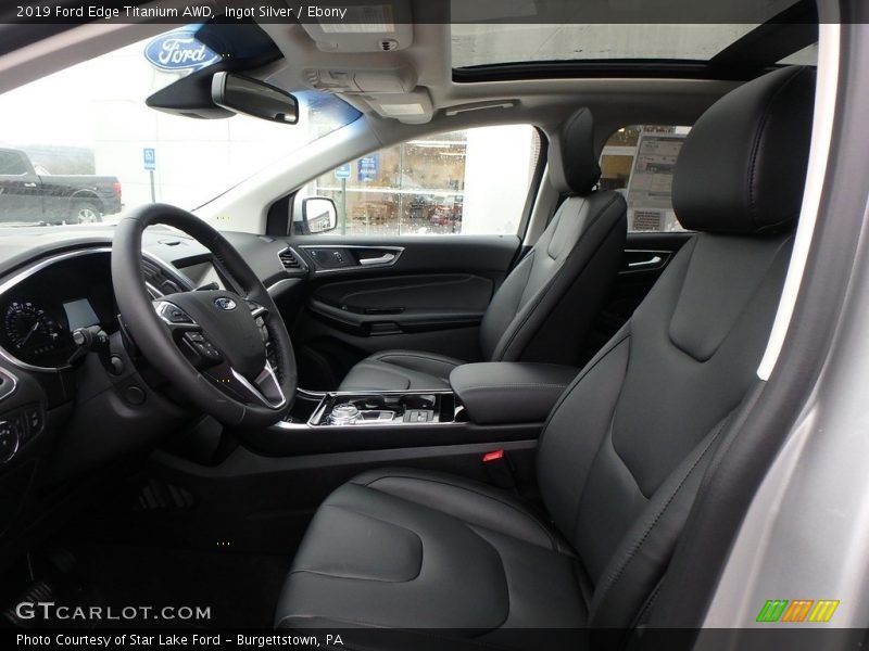 Front Seat of 2019 Edge Titanium AWD