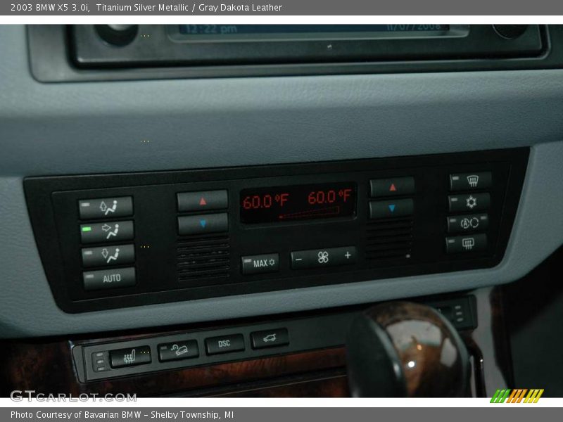 Titanium Silver Metallic / Gray Dakota Leather 2003 BMW X5 3.0i