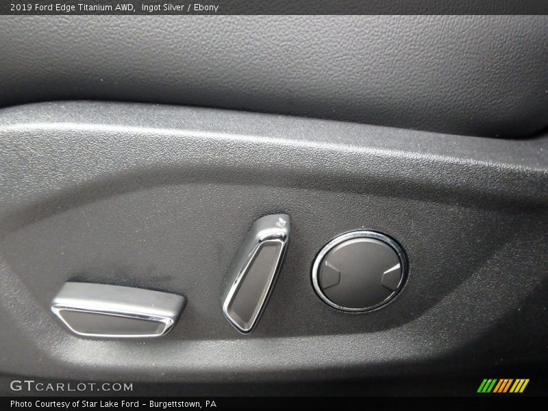 Ingot Silver / Ebony 2019 Ford Edge Titanium AWD