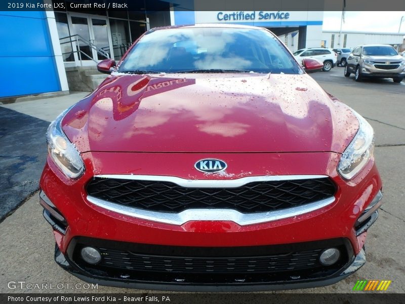 Currant Red / Black 2019 Kia Forte LXS