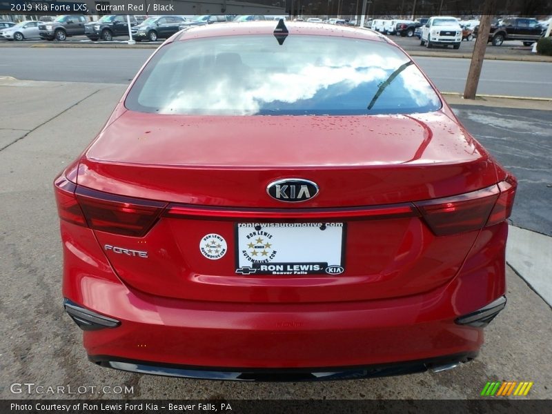 Currant Red / Black 2019 Kia Forte LXS