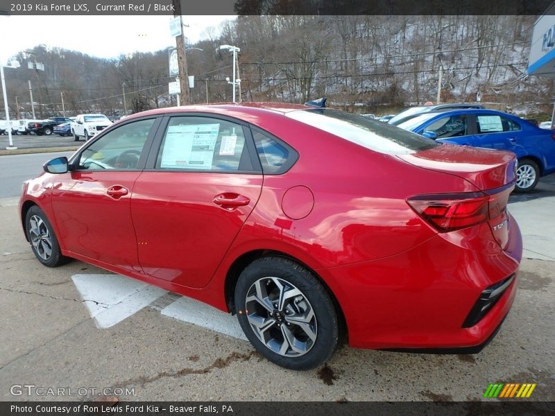 Currant Red / Black 2019 Kia Forte LXS