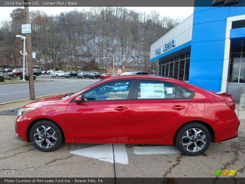 Currant Red / Black 2019 Kia Forte LXS