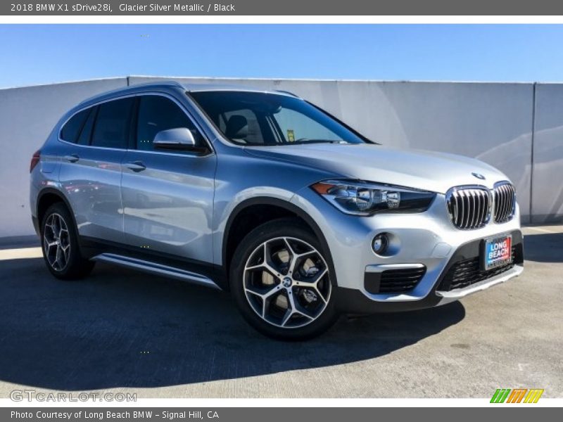 Glacier Silver Metallic / Black 2018 BMW X1 sDrive28i