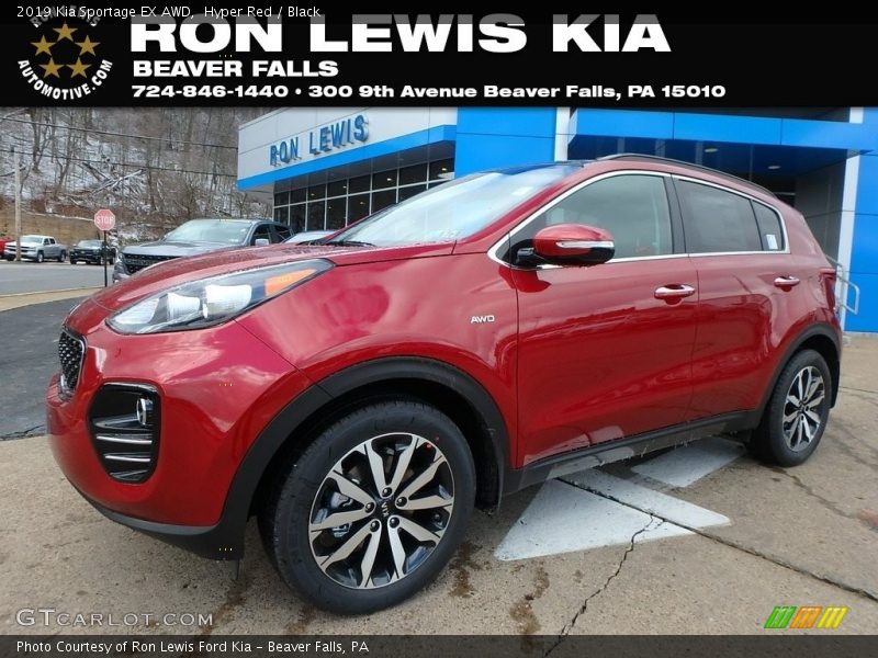 Hyper Red / Black 2019 Kia Sportage EX AWD