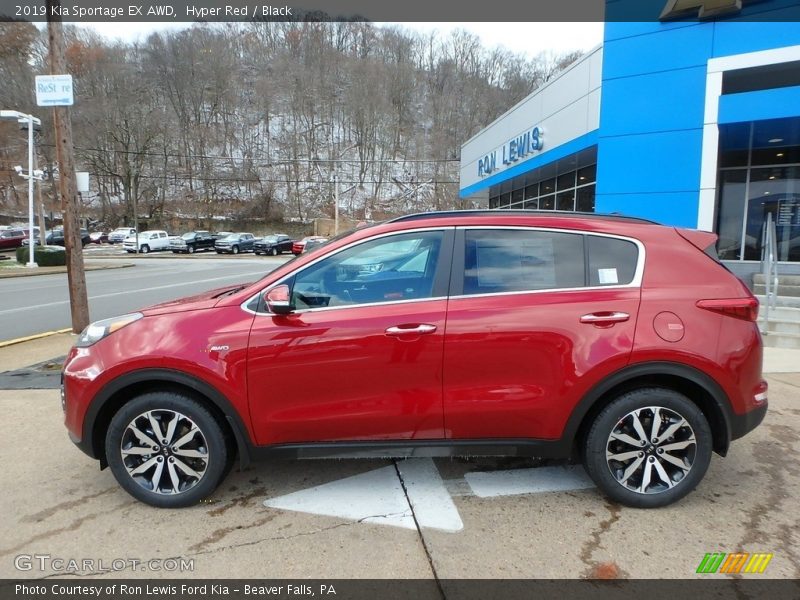 Hyper Red / Black 2019 Kia Sportage EX AWD